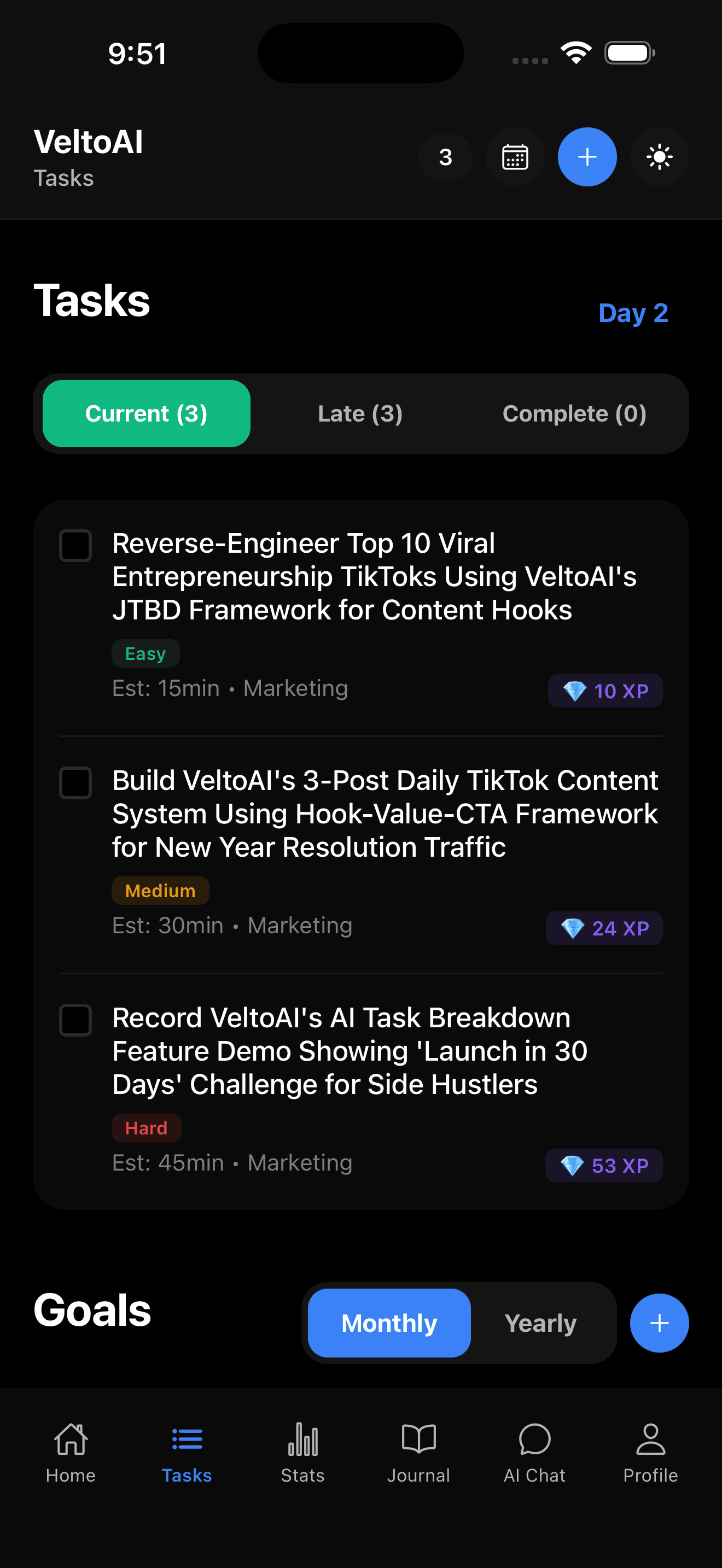 VeltoAI Tasks